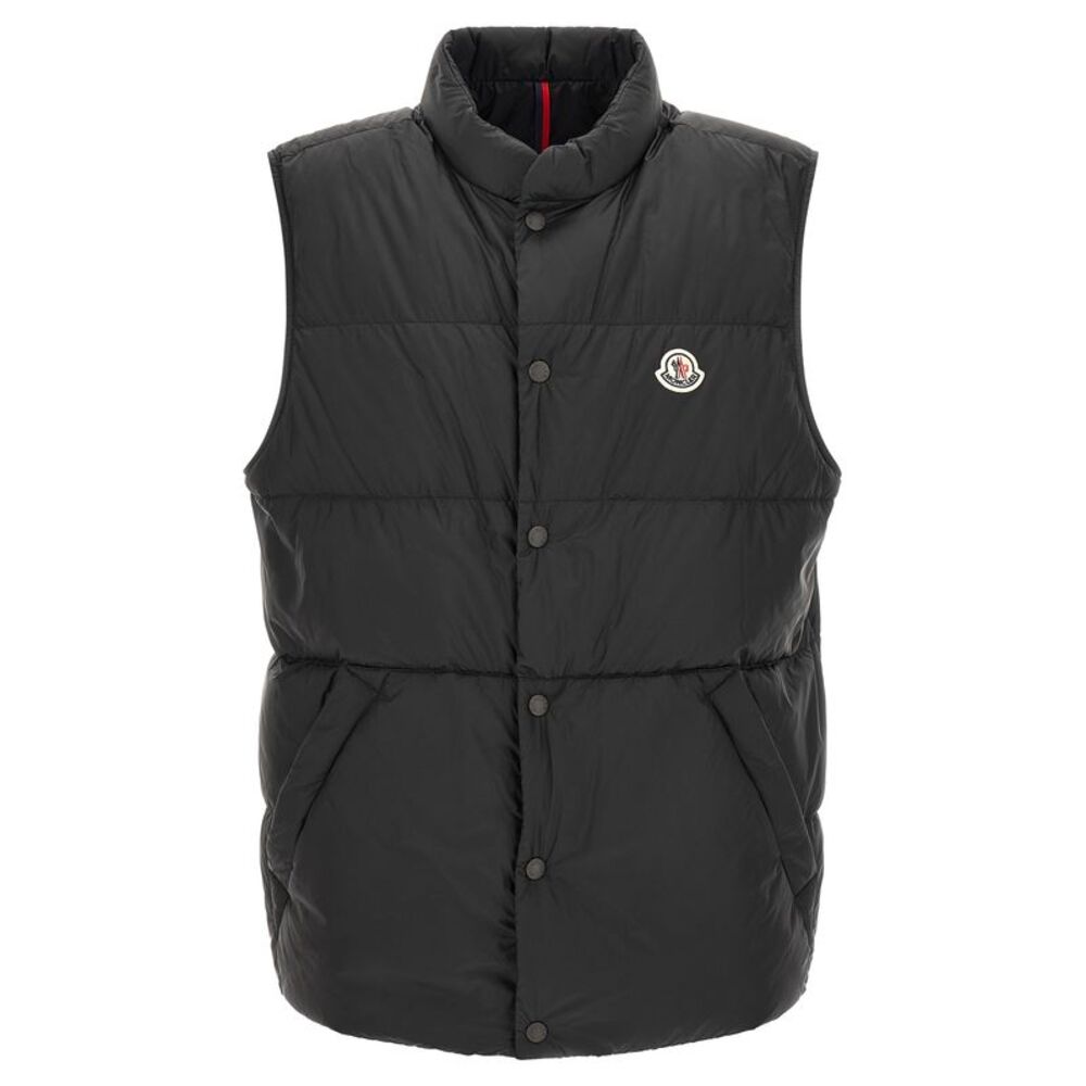 Moncler Black Polyamide Sleeveless Men's Jacket